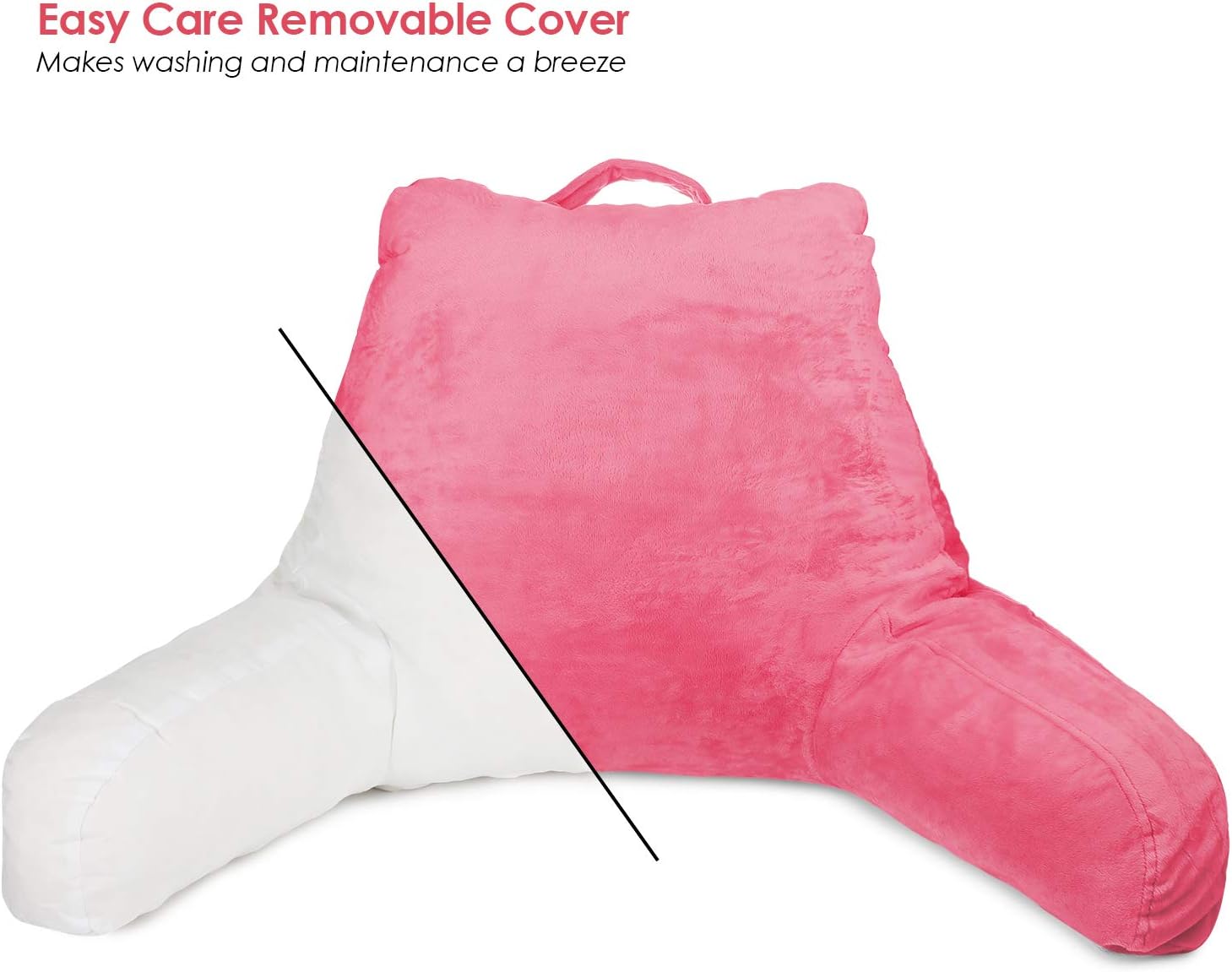 Clara Clark Reading Pillow - Medium Light Pink