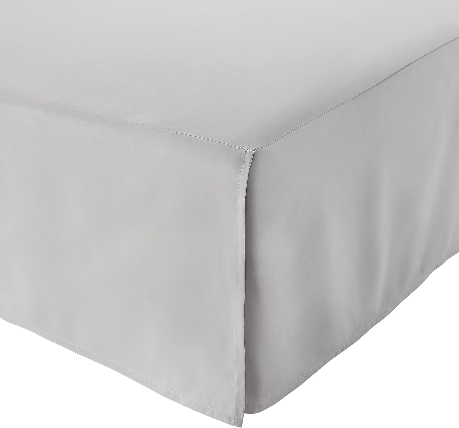 Amazon Basics Full Light Grey Bed Skirt