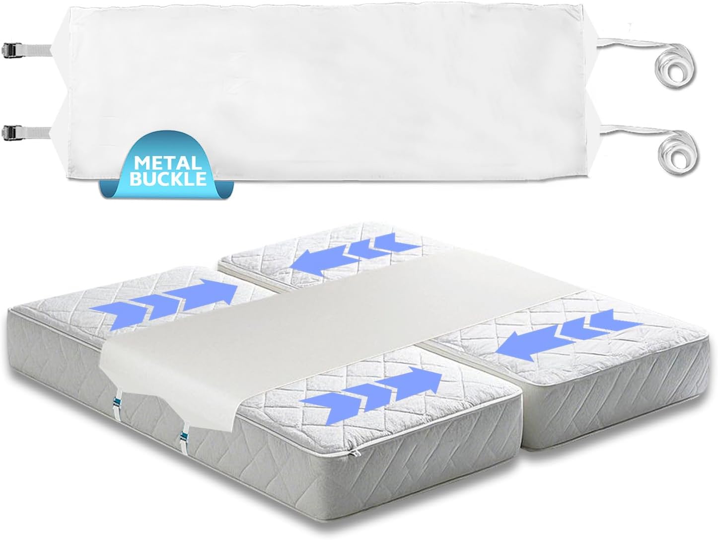 AINTE Twin to King Bed Converter with Straps and Buckles 1