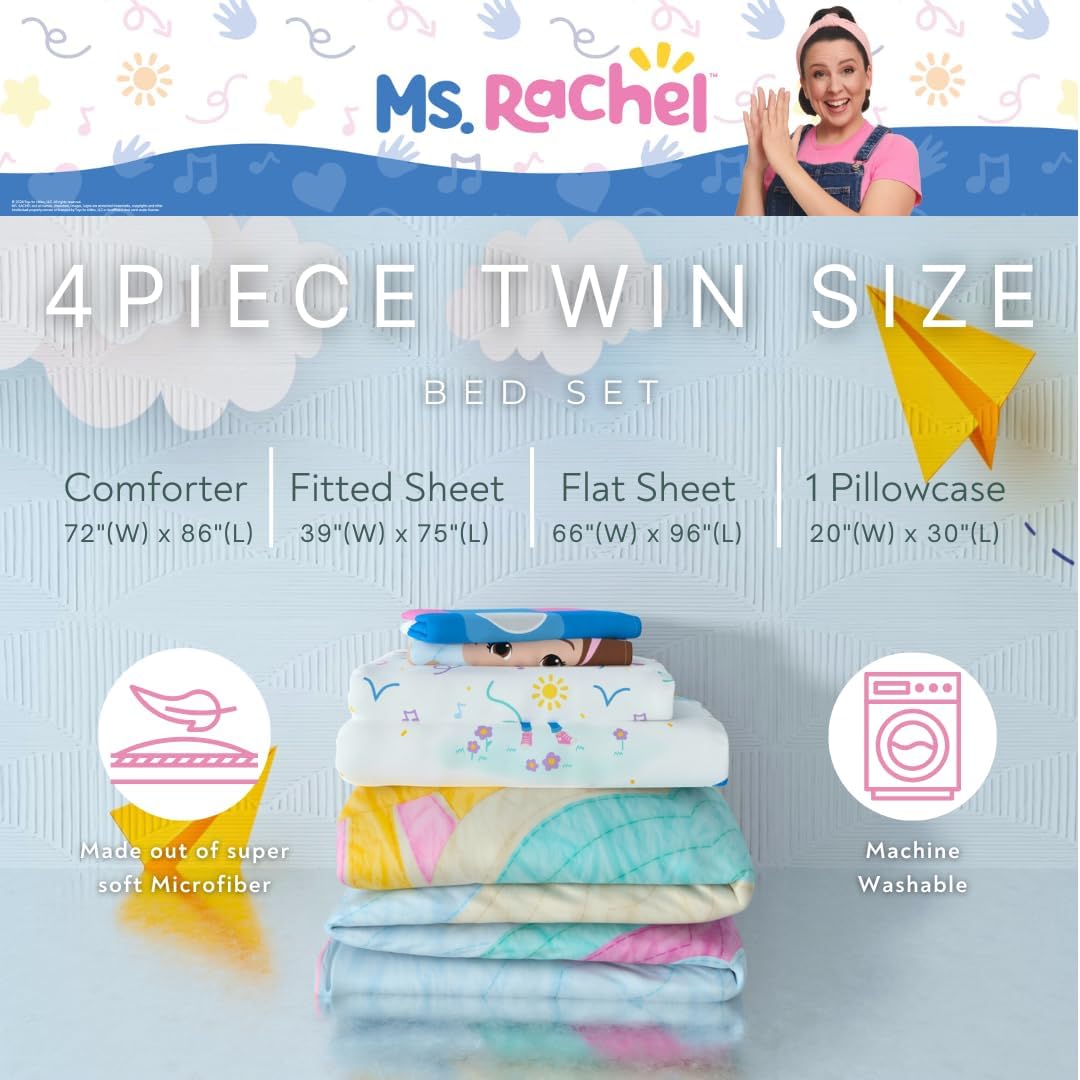 Franco Ms Rachel Kids Bedding Set 4 Piece Twin Size 1