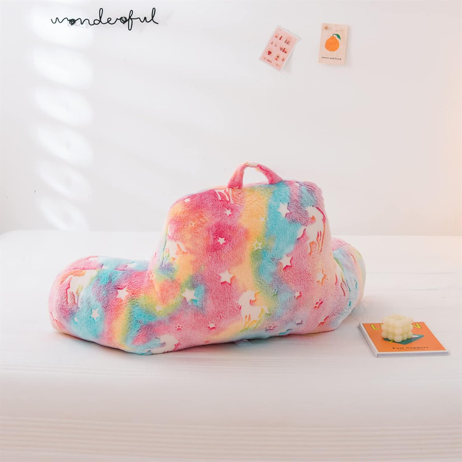 Aimuan Glow in the Dark Reading Pillow with Arms