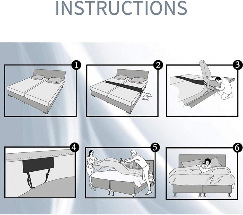 XUDREZ Bed Bridge Converter Kit for Twin to King Mattresses