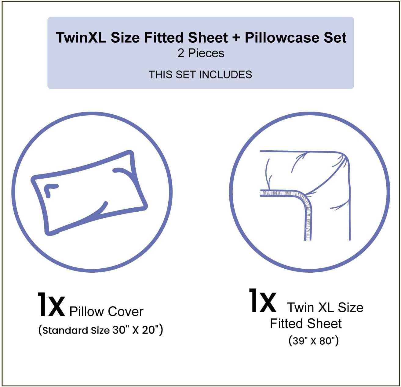 Ambesonne Christmas Sheet and Pillow Sham Set TwinXL