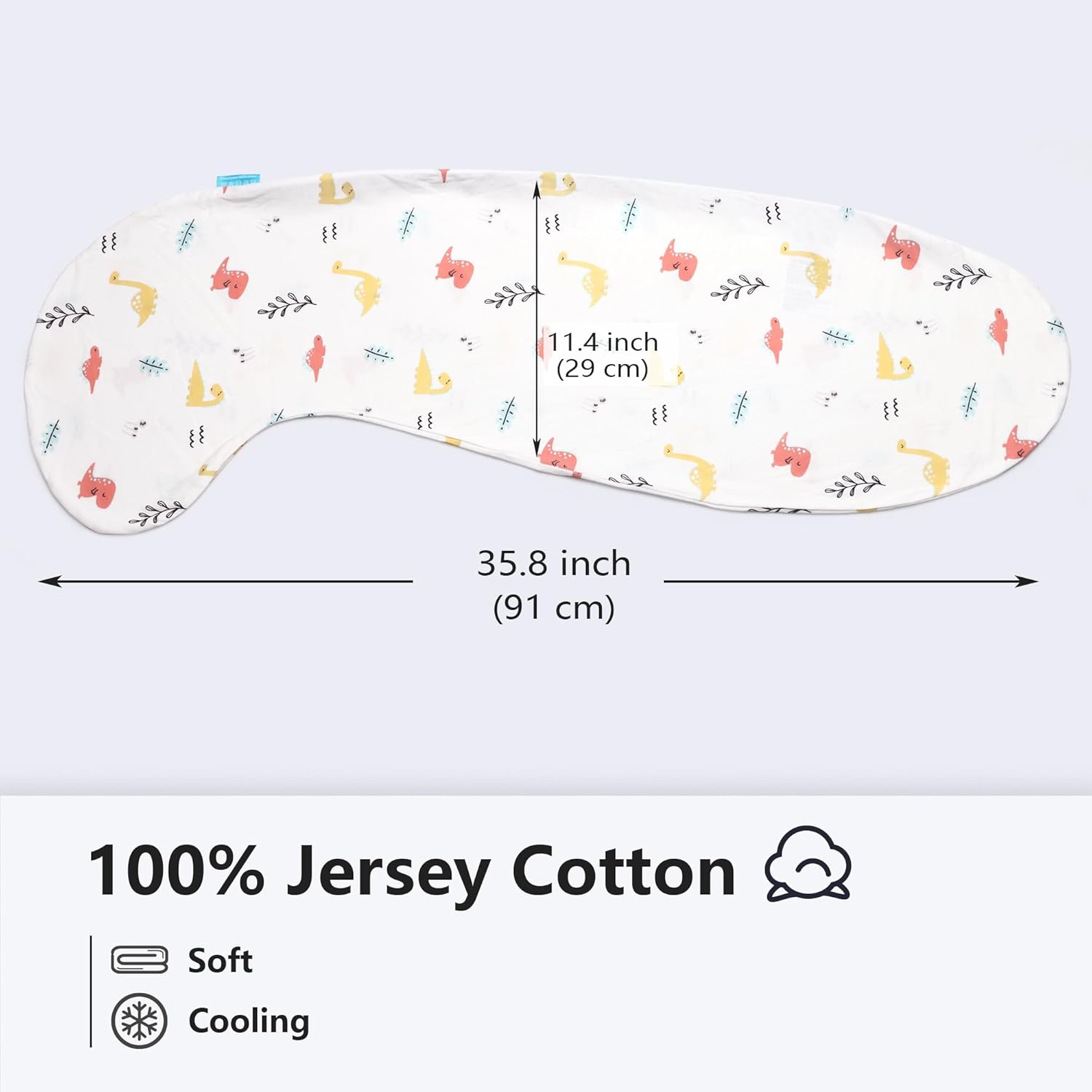 BYRIVER Replacement Pillowcase for Kids Body Pillow