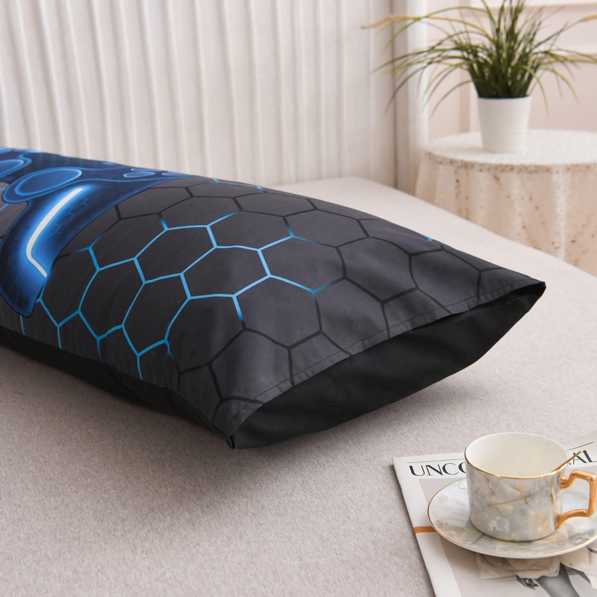 NTBED Gaming Body Pillow Cover 20x54 Blue