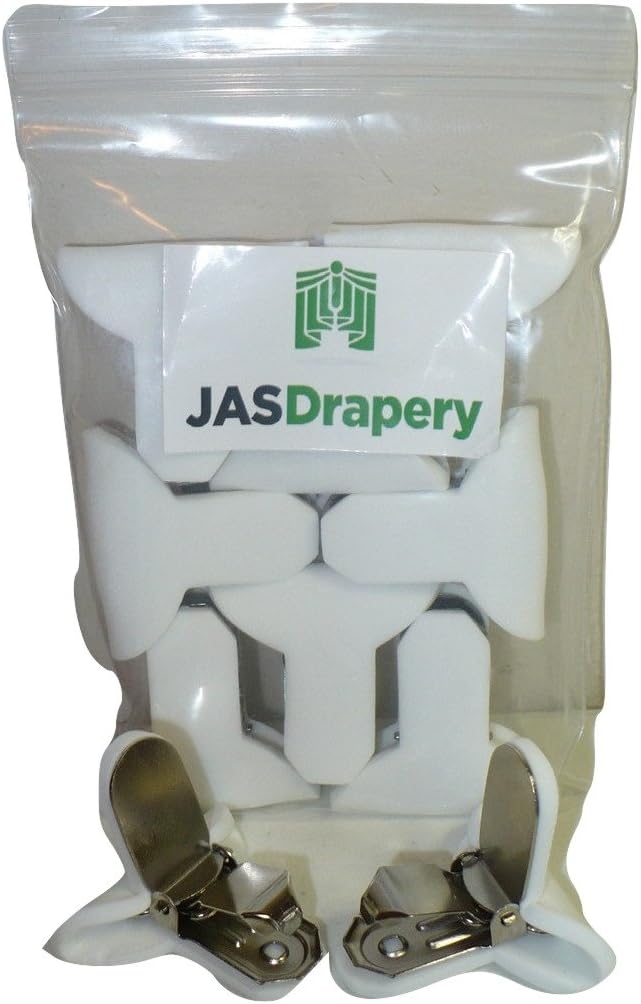 8 Pack JAS Drapery Padded Comforter Clips