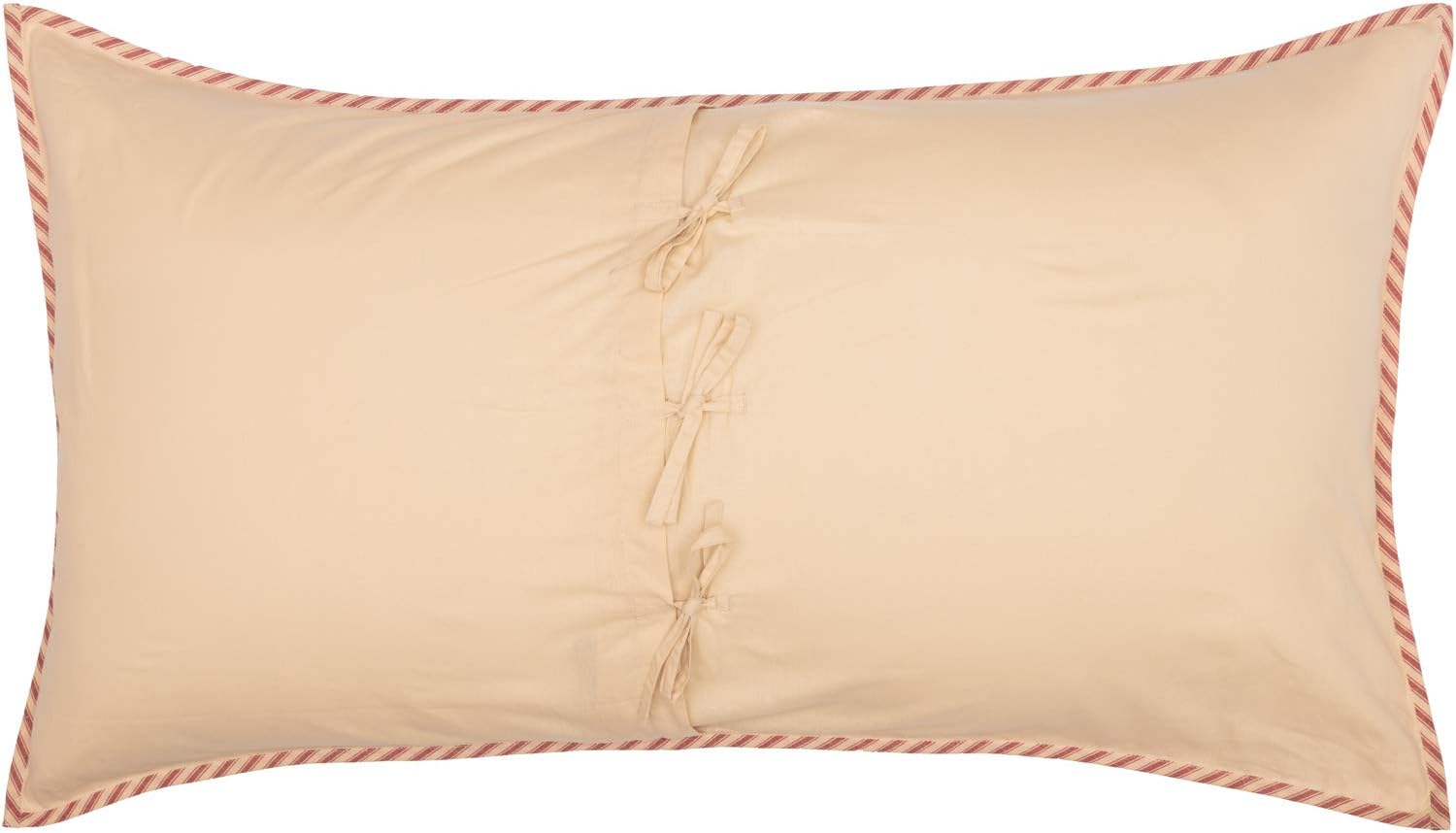 VHC Brands Farmhouse Stripe King Pillow Sham Cover 21x37