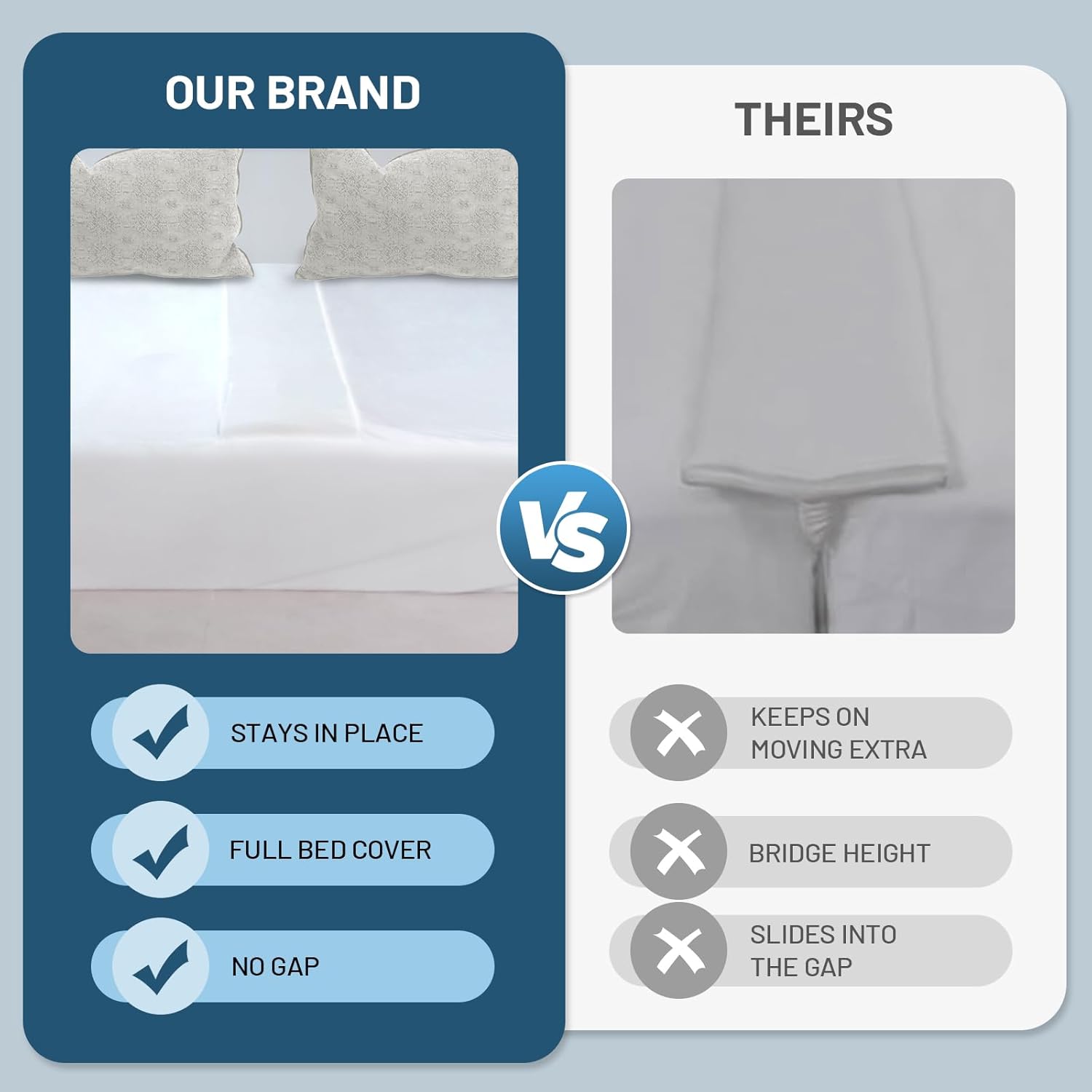 Twin to King Bed Converter Kit with Mattress Protector