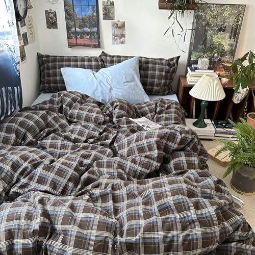 mixinni Buffalo Plaid Duvet Cover Set Twin XL 3 Piece