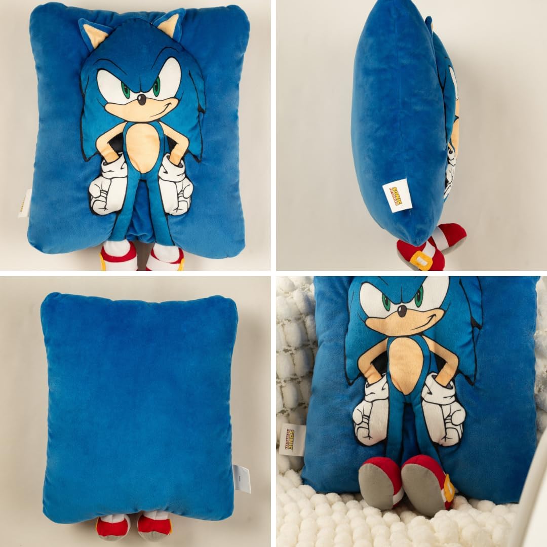 Franco Sonic The Hedgehog Plush Snuggle Pillow