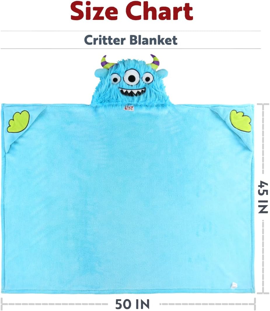 Lazy One Dinosaur Hooded Blanket for Kids 1