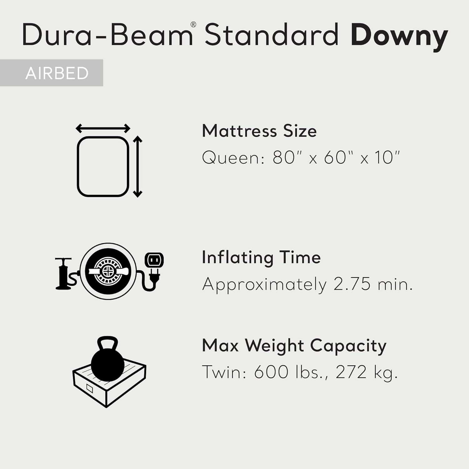 Intex 10 Inch Dura Beam Air Mattress with Plush Top 2 Pack