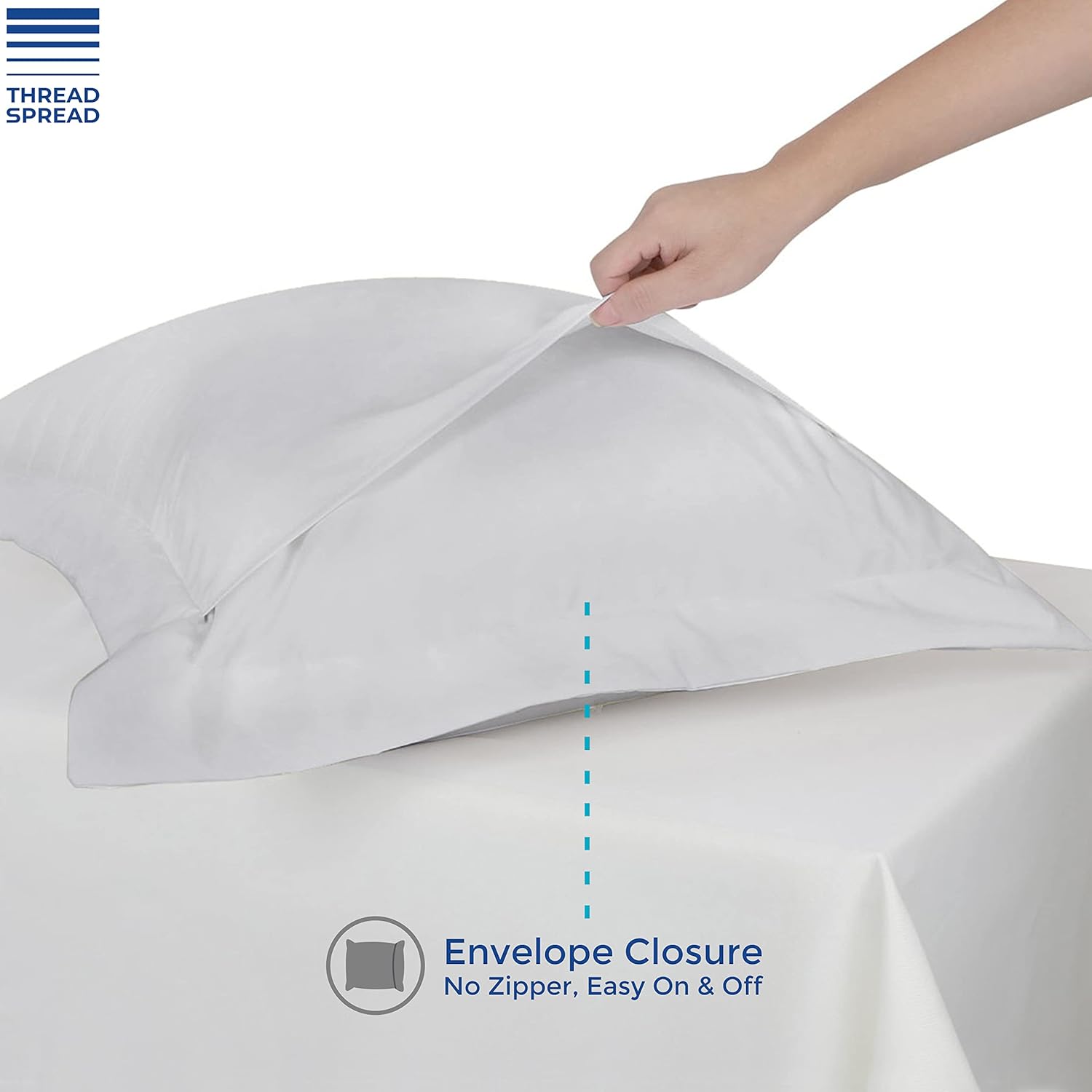 Thread Spread Egyptian Cotton Pillow Shams Set of 2