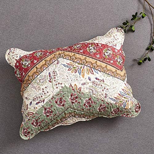 DaDa Bedding Bohemian Floral Bedspread Set - Cal King