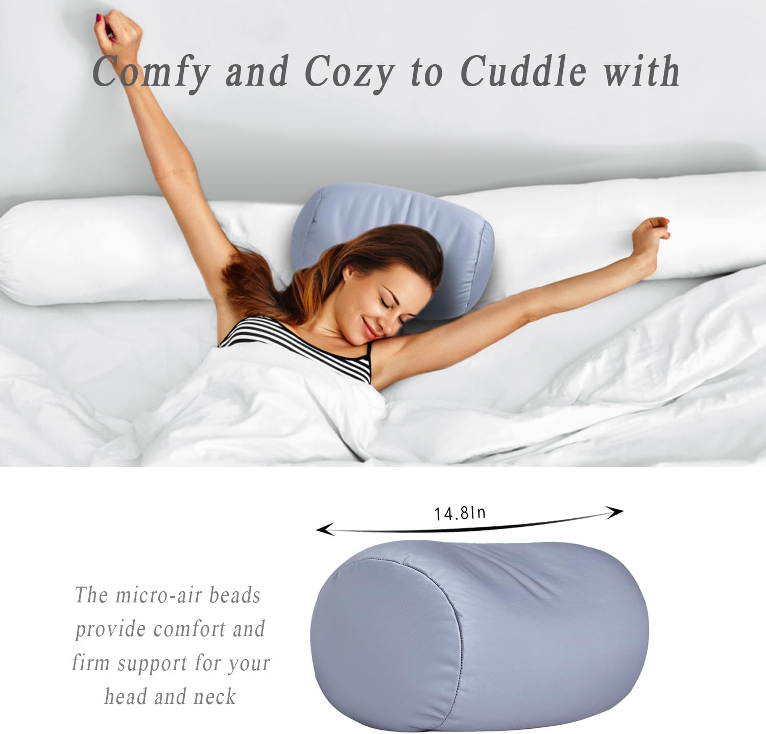 FABSKIY Squishy Neck Pillow for Kids and Adults