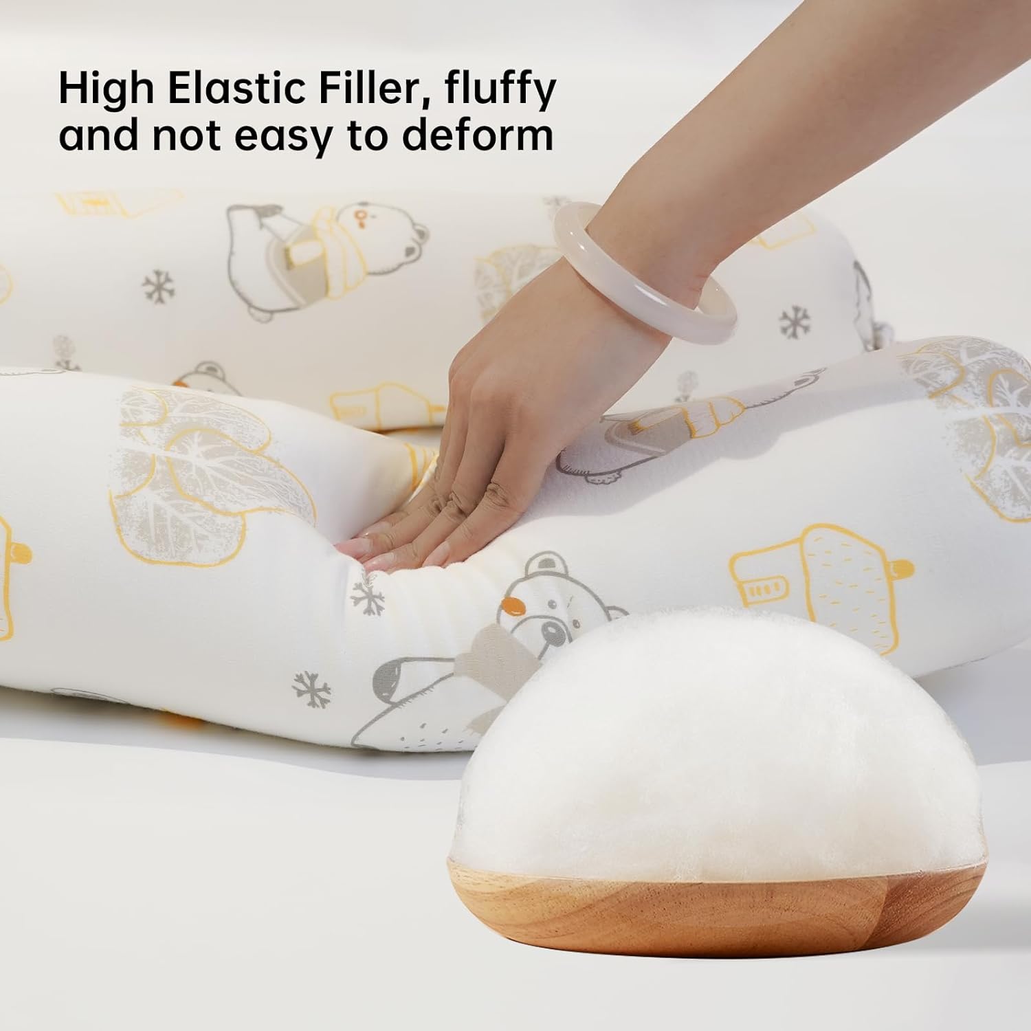 Reidio Candy Shaped Body Pillow Adjustable Neck Support Pillow