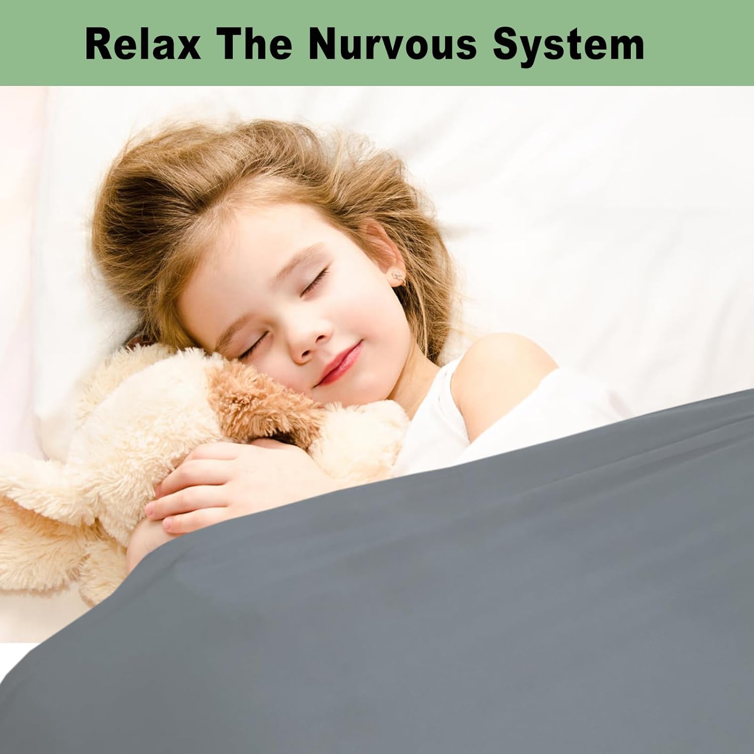 Ntomtuex Sensory Bed Sheet for Weighted Blanket Comfort