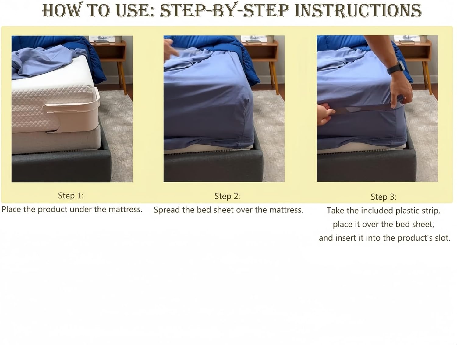 Gkaikpe 4-Piece Fitted Sheet Holder Set