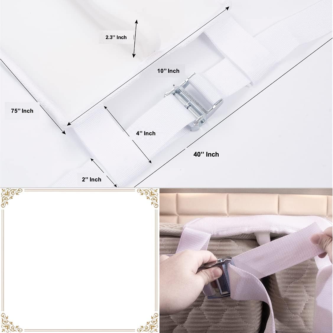 Elif Home Goods Bed Bridge Connector Twin to King Converter Kit