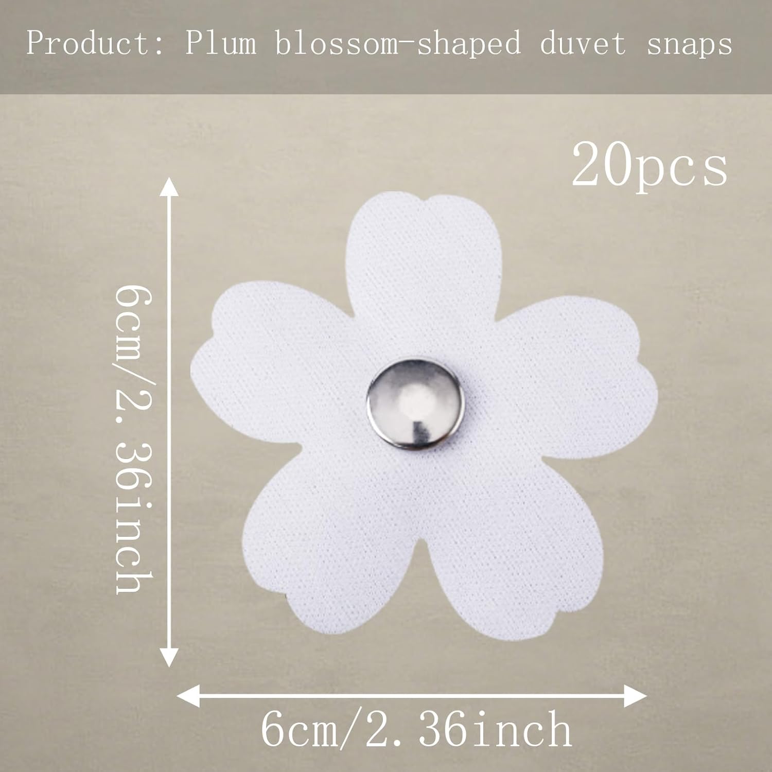 20pcs Duvet Snaps for Secure Fit