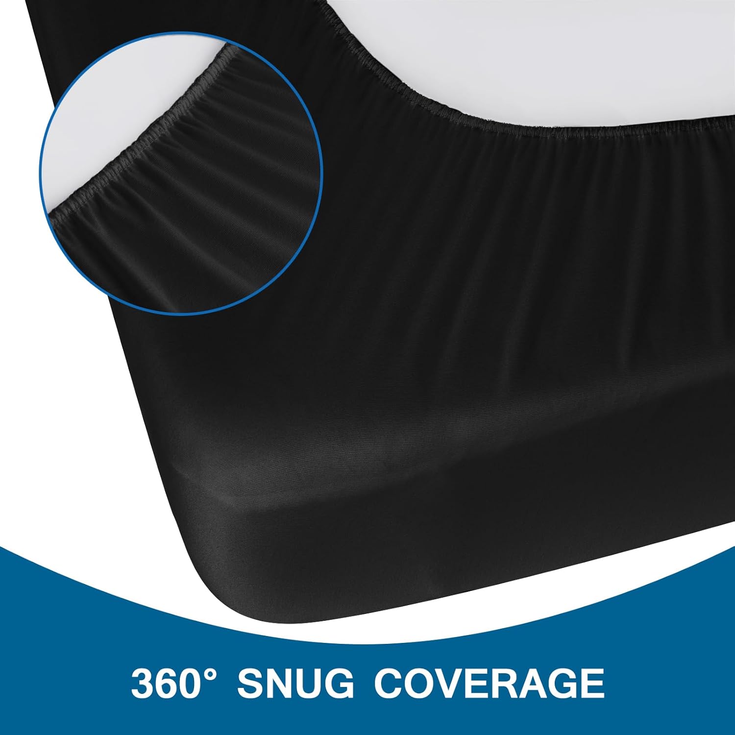 Coldwind Twin Fitted Sheet Black 39x75