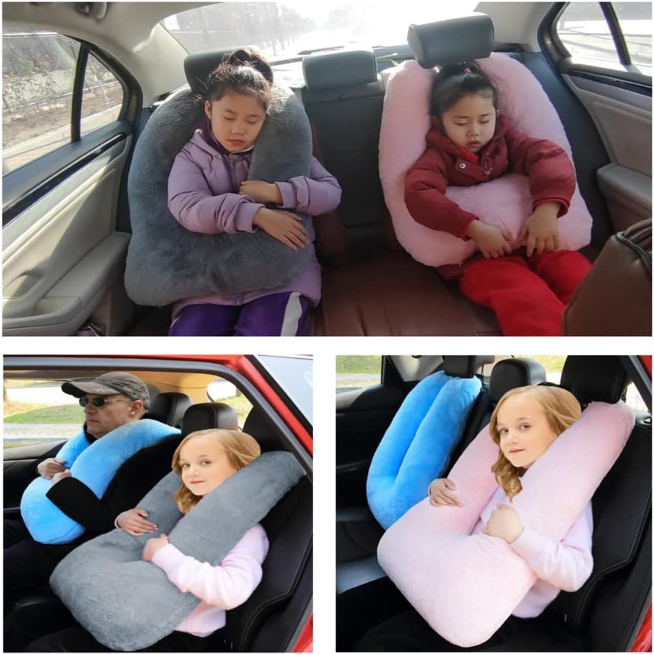 FHSGGP Travel Pillow for Kids and Adults Pink