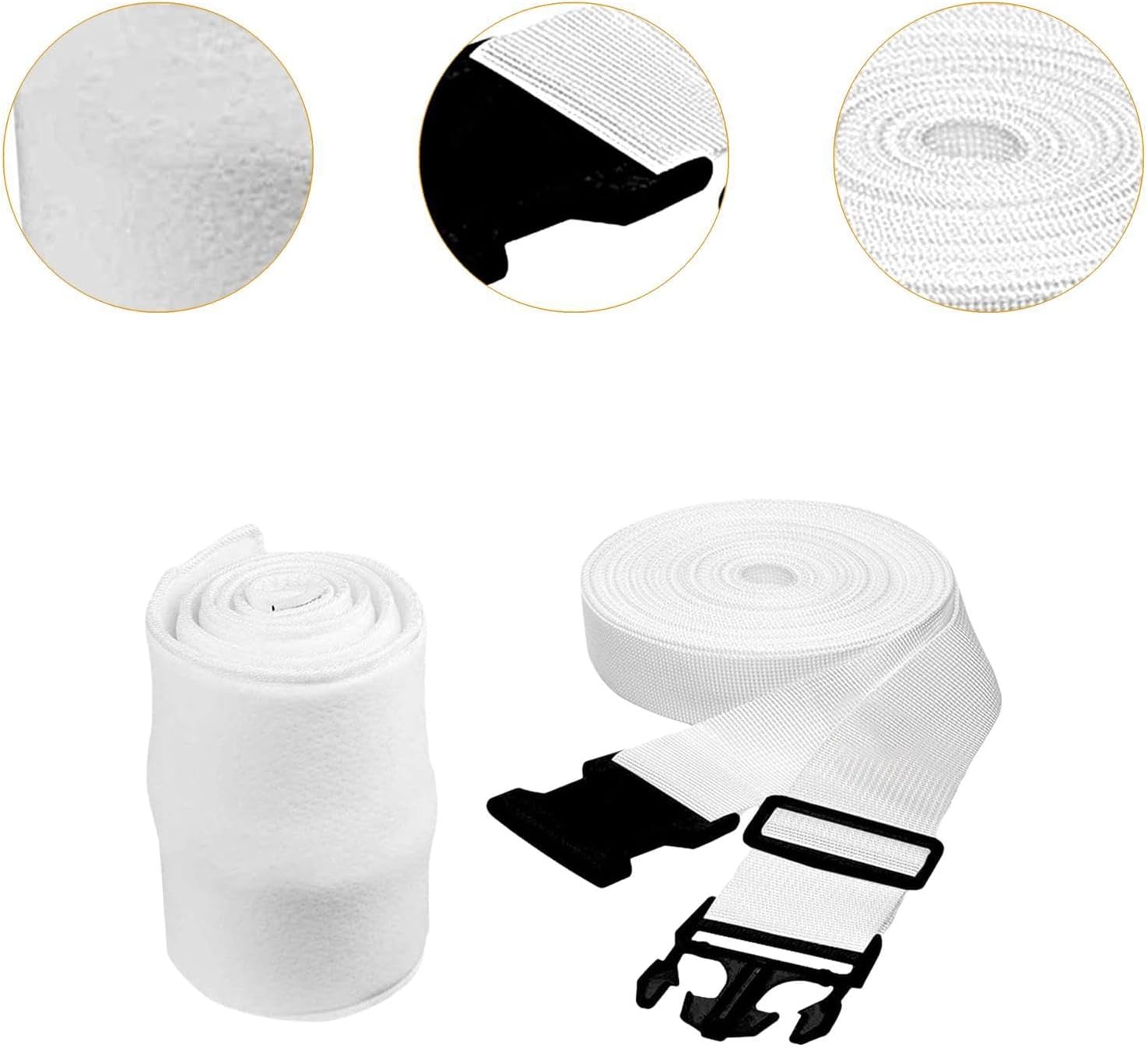 Bothyi Twin to King Bed Connector Matress Filler Kit Black PP Buckle