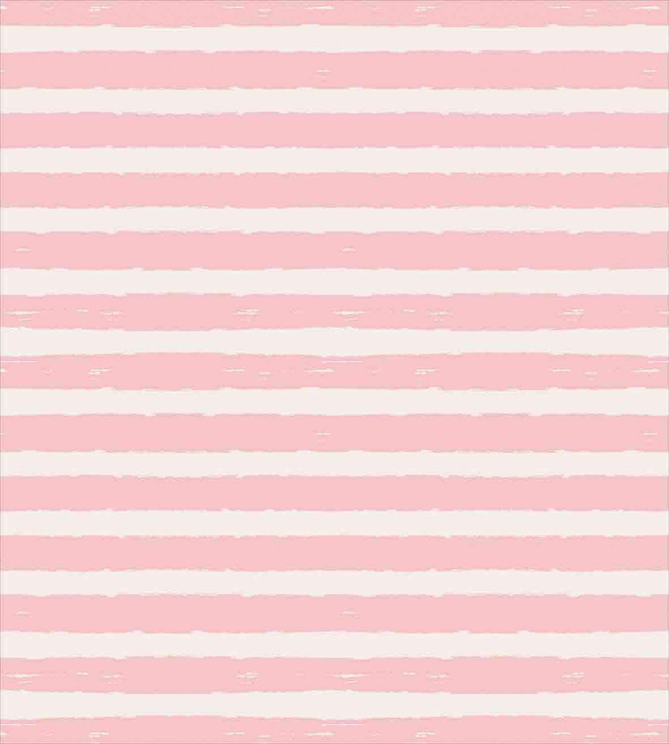 Ambesonne Stripe Duvet Cover Set - California King Pink Blush