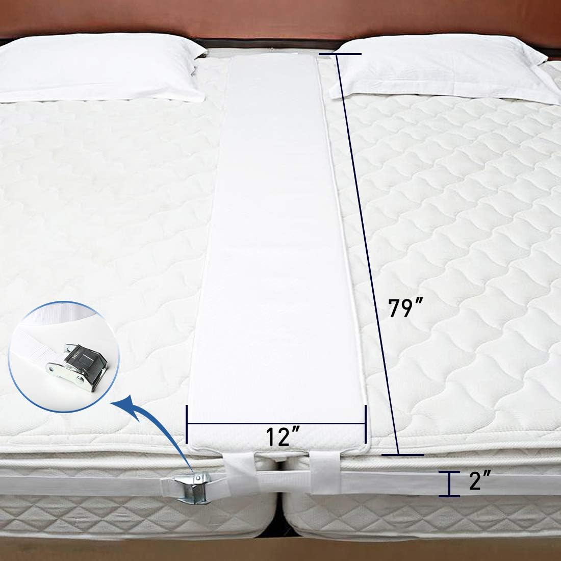 HITOMEN Bed Bridge for Twin to King Conversion