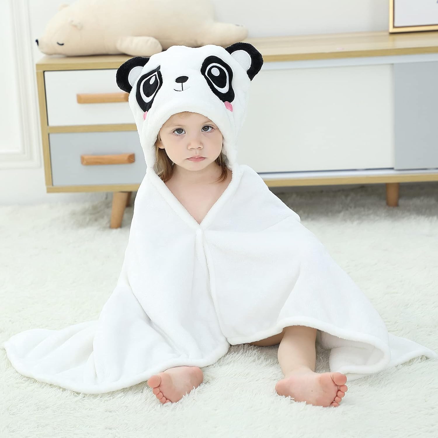 Arkwida Bear Hooded Towel for Kids