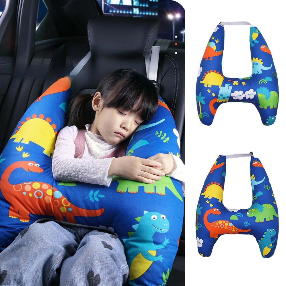 Kids Travel Pillow Dinosaur Cartoon Design