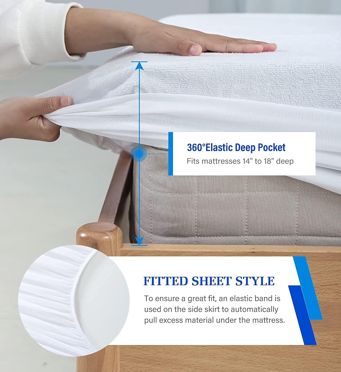 Artivestion Full Size Mattress Protector Waterproof and Breathable