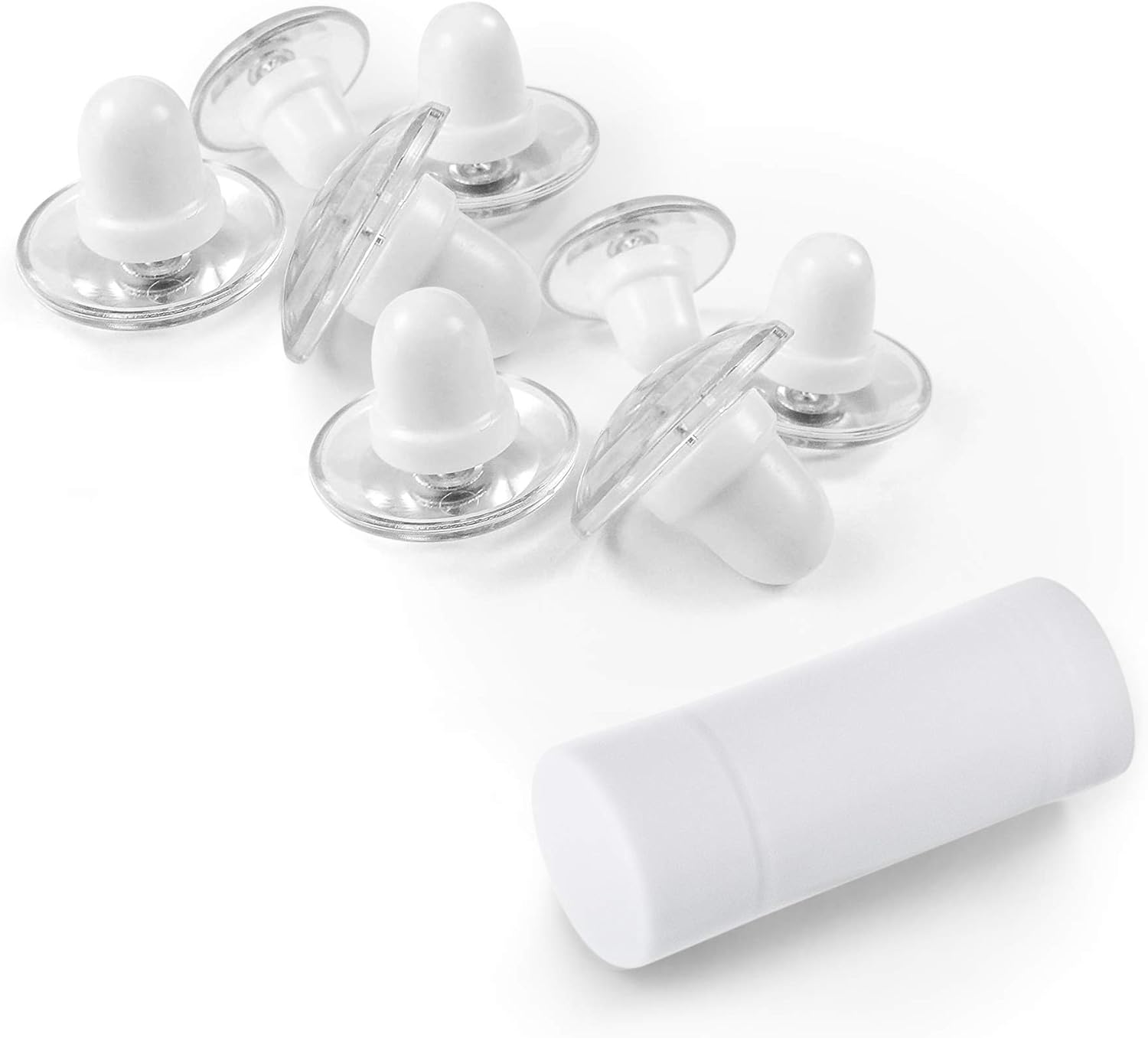 Pinion Pins Clear Magnetic Duvet Clips Pack of 8