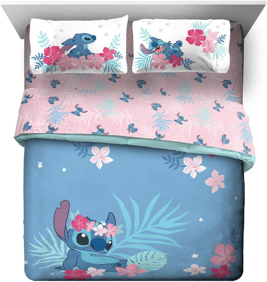 Jay Franco Disney Lilo Stitch Queen Bed Set 7 Piece