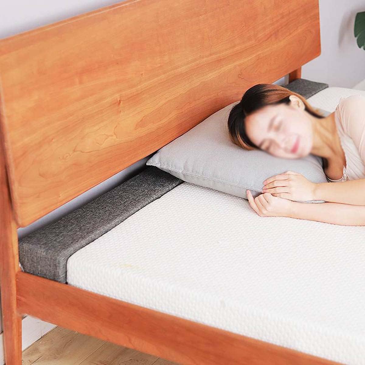 Headboard Pillow Gap Filler Thick Foam Bed Bridge for Twin Mattress