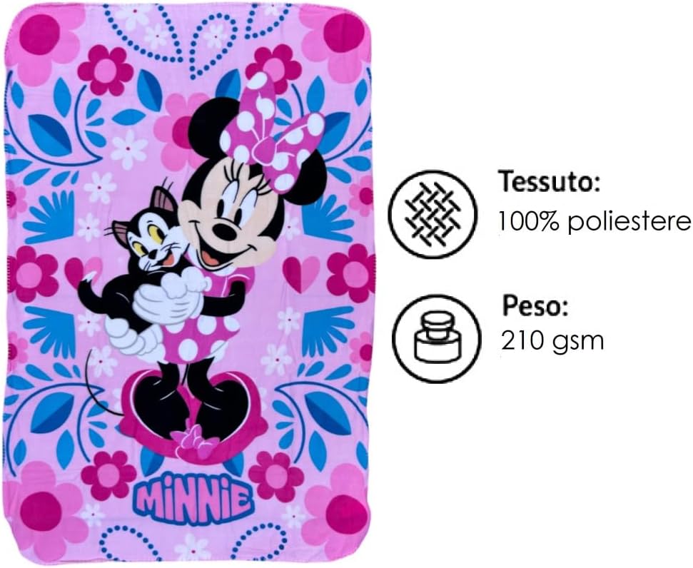 Disney Minnie Mouse Cozy Throw Blanket