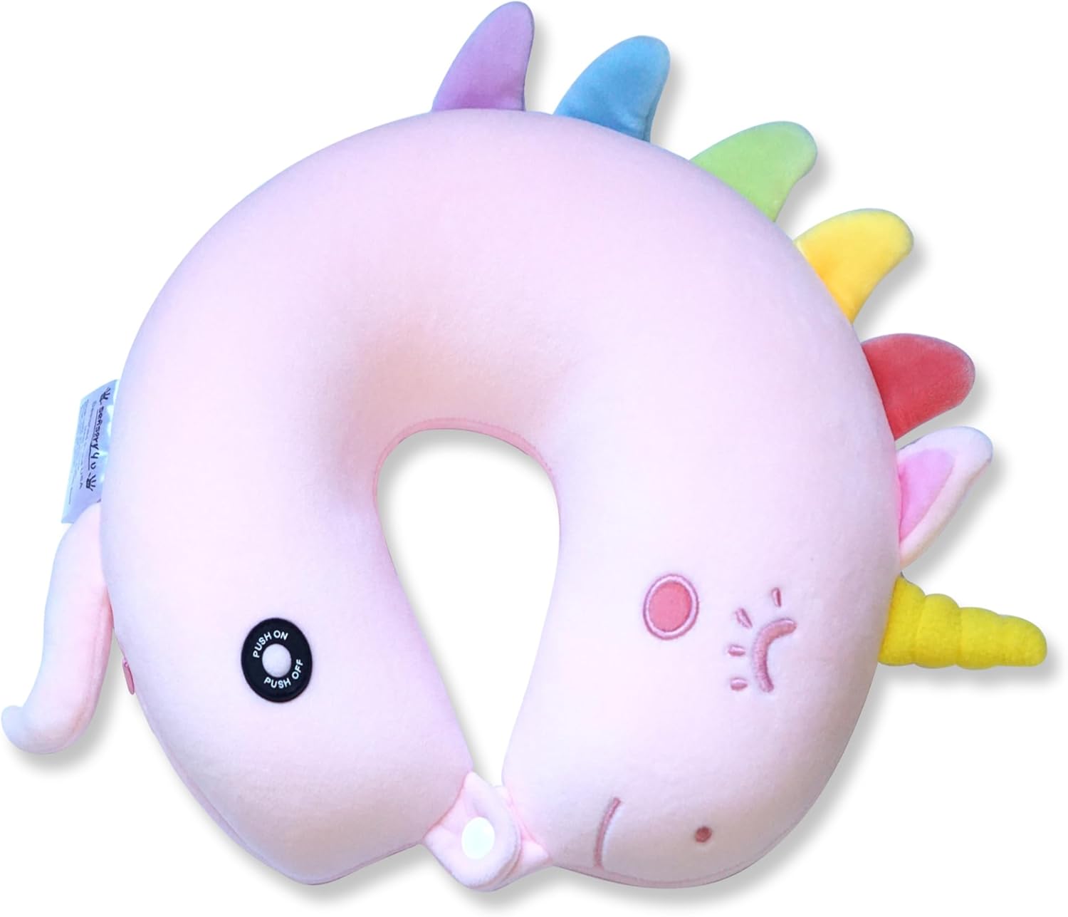 SENSORY4U Vibrating Unicorn Neck Pillow for Kids Travel