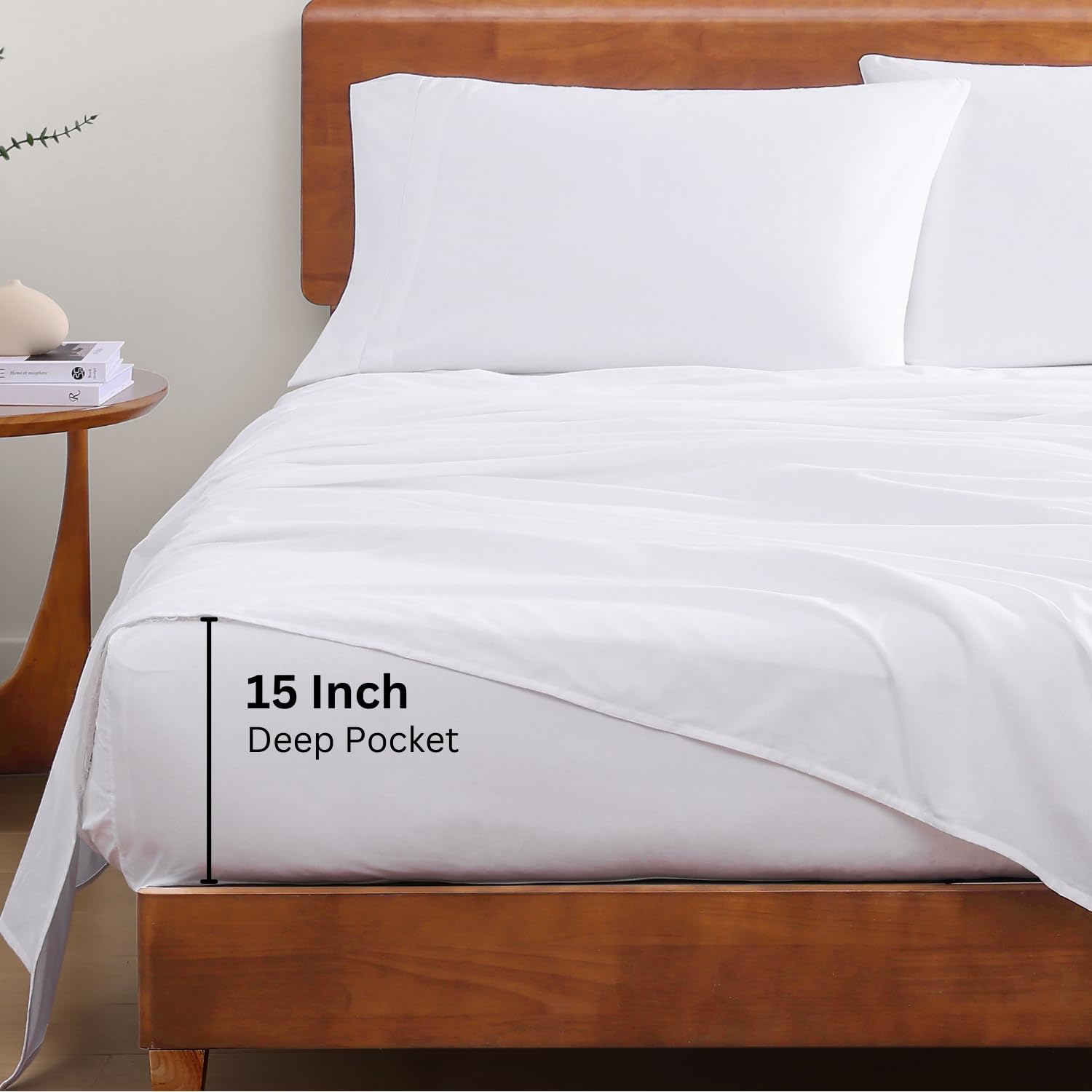 Lane Linen 100 Organic Cotton Twin Sheets Set