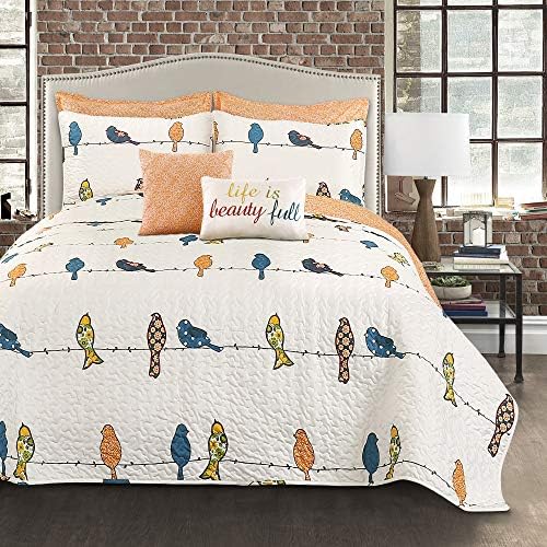 Lush Decor Rowley Birds Reversible Quilt Set