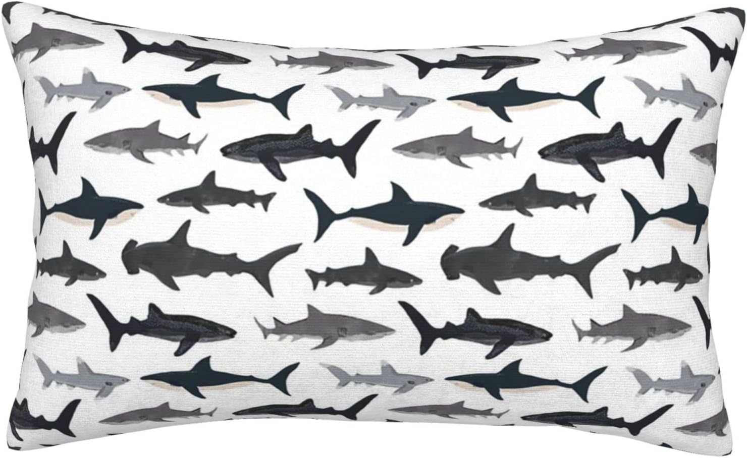 LBHH Nautical Shark Pillowcase for Travel 14x20 in