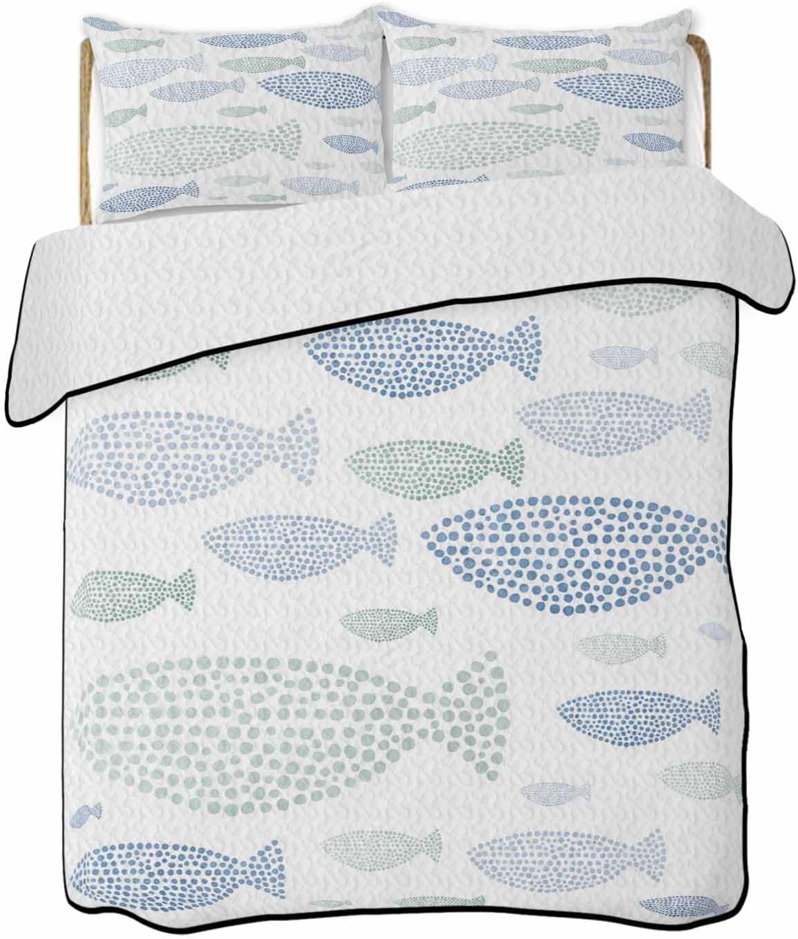 TocaHome Summer Quilt Twin XL 68x98 Inch with 2 Pillows