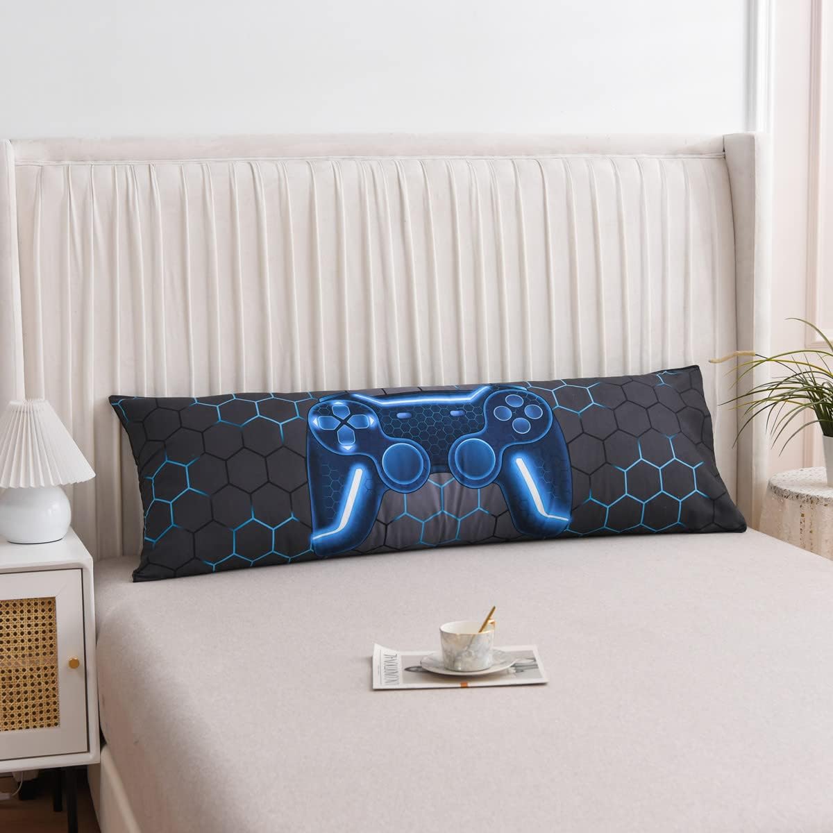 NTBED Gaming Body Pillow Cover 20x54 Blue