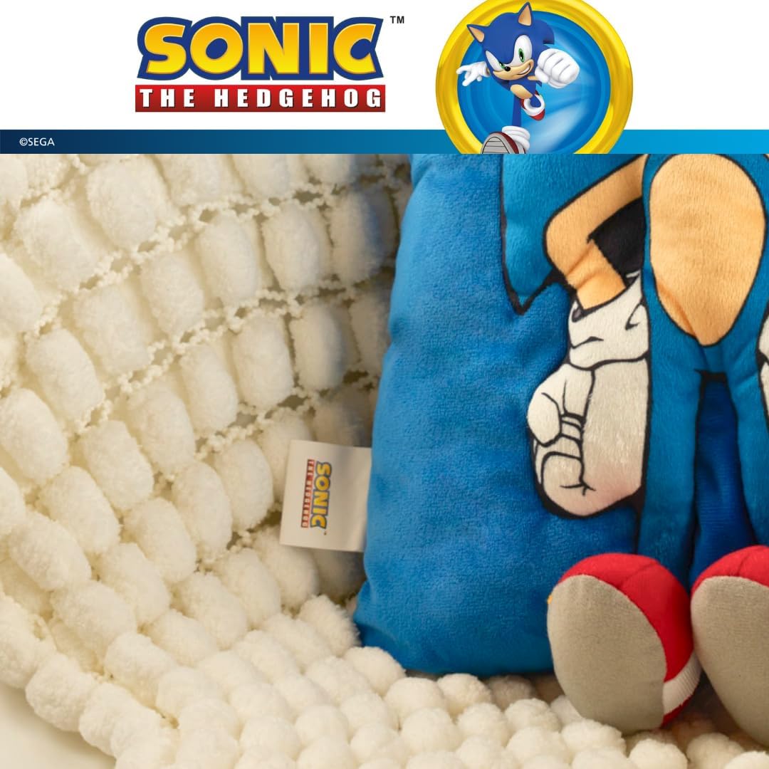 Franco Sonic The Hedgehog Plush Snuggle Pillow