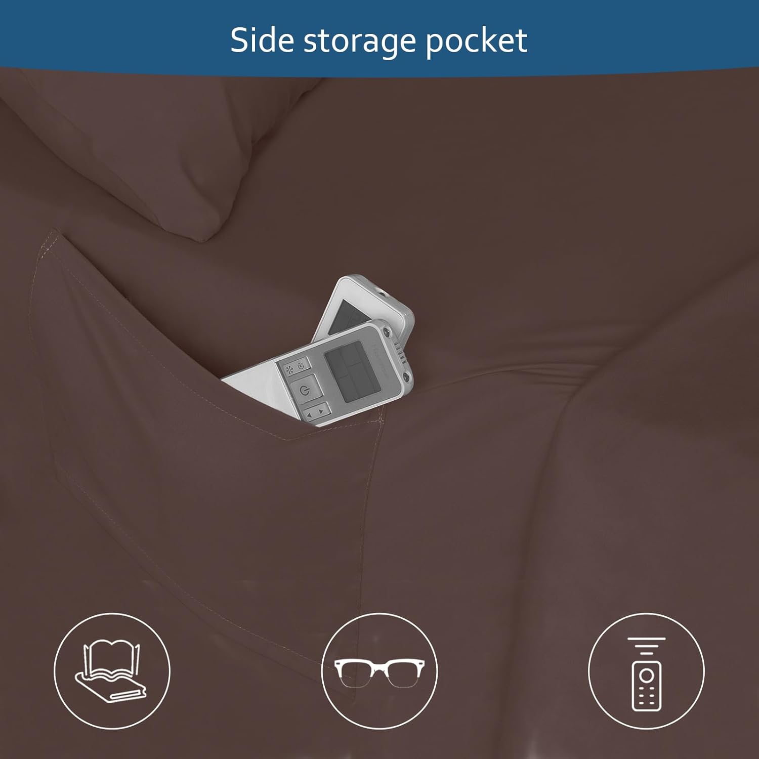 Moonsea Deep Pocket Twin Sheet Set for Kids Air Mattress - Brown