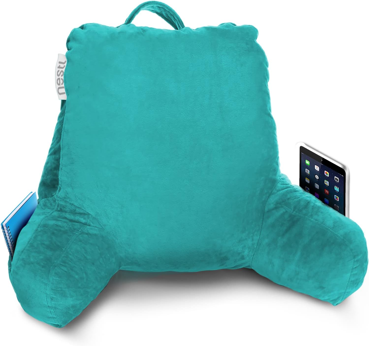 Nestl Reading Pillow Teal Memory Foam