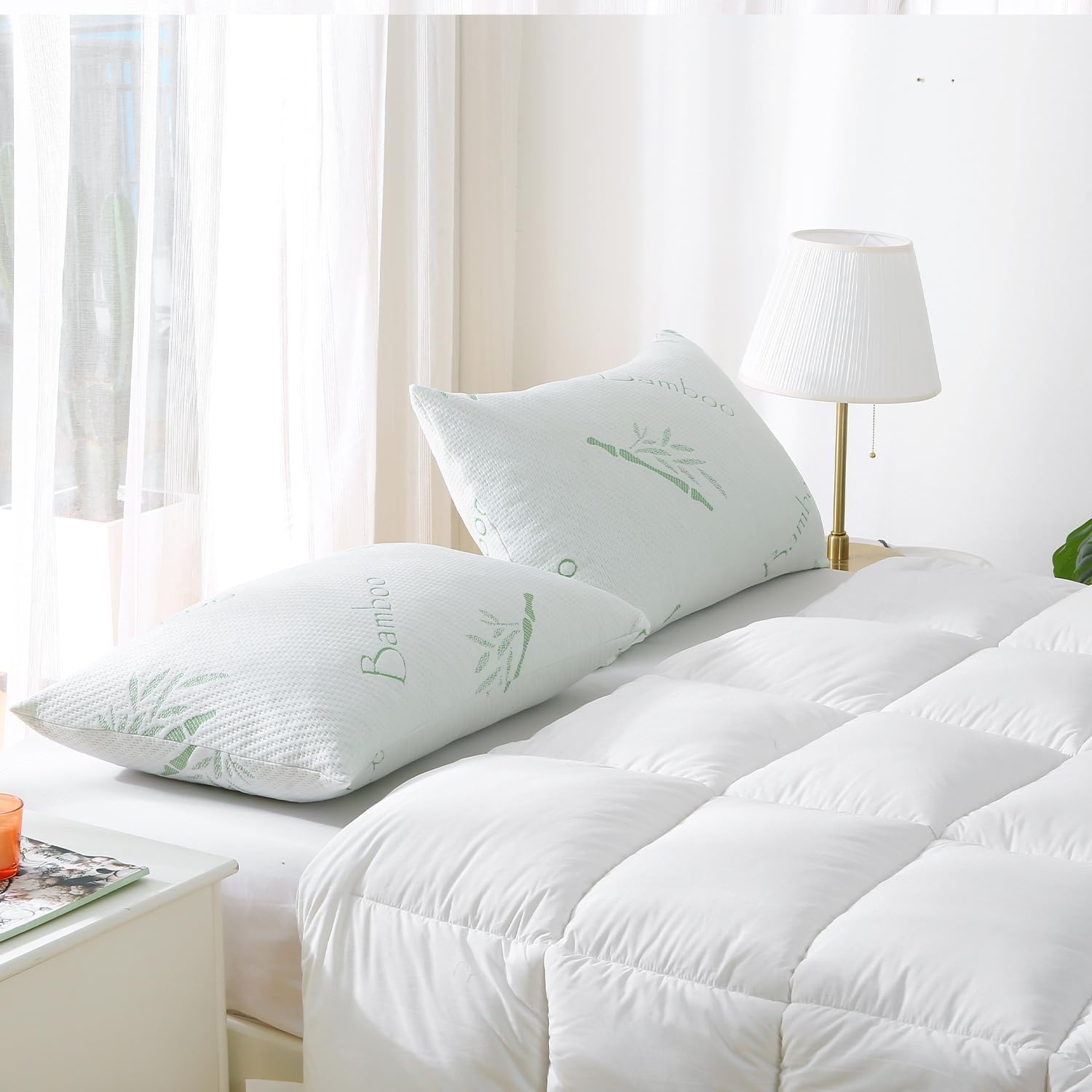 HOXXME Cooling Shredded Memory Foam Pillow Set of 2