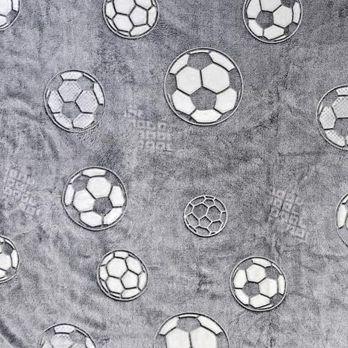 Sviuse Glow in The Dark Soccer Throw Blanket 1