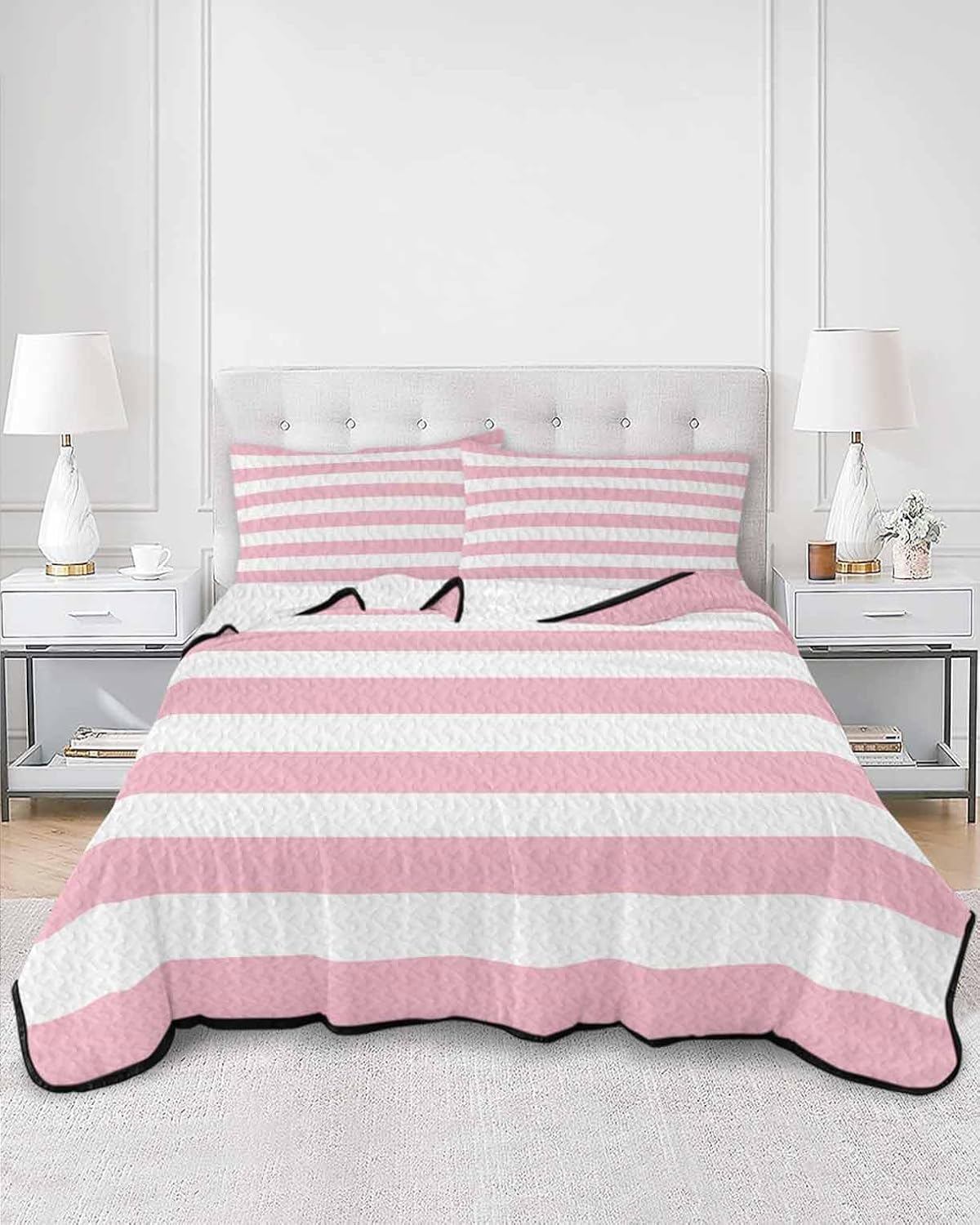 TocaHome Summer Quilt Twin XL 68x98 Inch Set with 2 Pillowcases 1