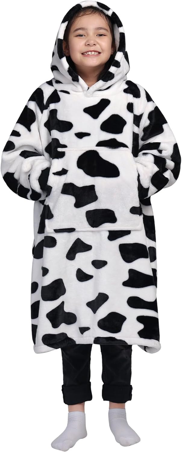Waitu Fluffy Wearable Blanket for Kids Teens