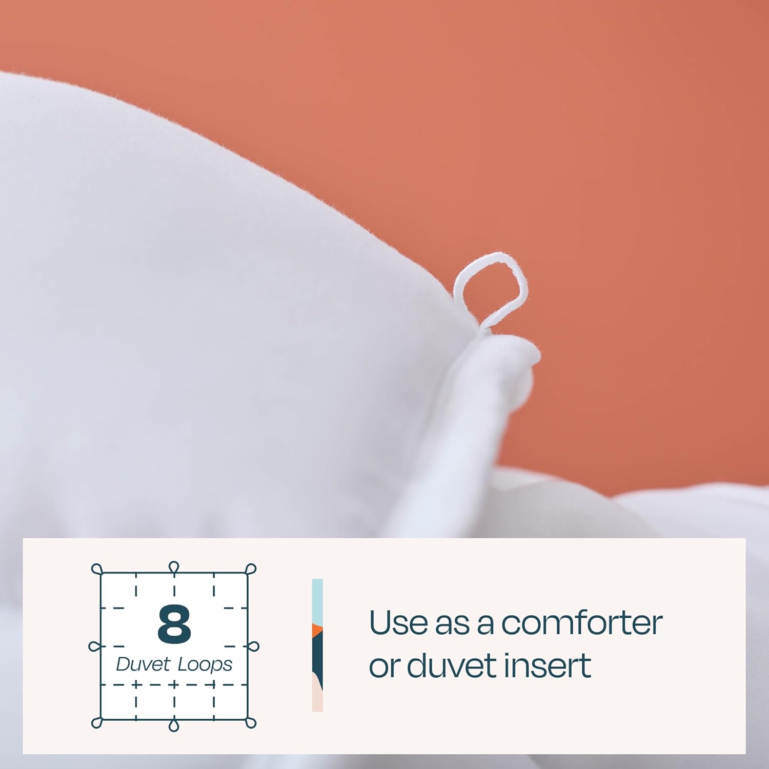 LINENSPA White Down Alternative Comforter and Duvet Insert Queen